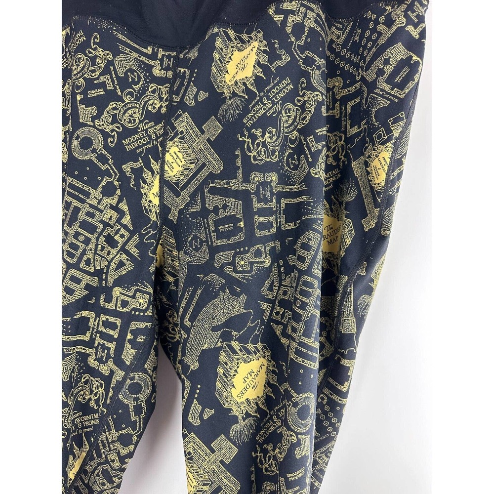 Torrid x Harry Potter Marauder's Map Legging Pants Women's Plus Size 6 6X Black - Picture 3 of 7